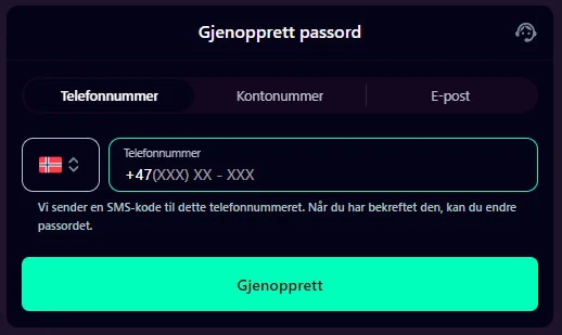 glemt passord